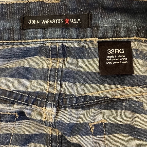 John Varvatos Straight Leg Button Fly Cotton Denim Jeans Size 32 x 31.5 EUC - Picture 12 of 16